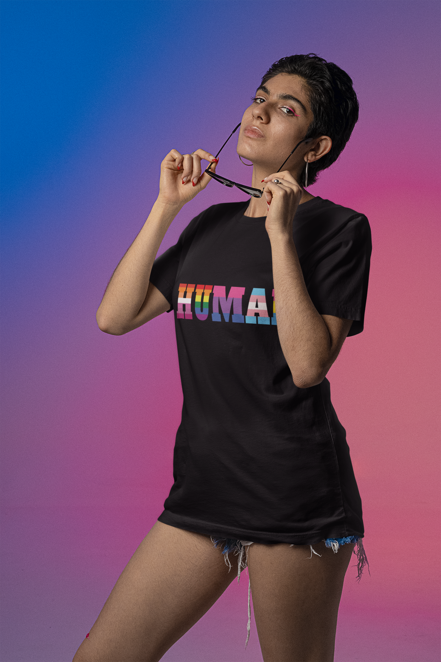 HUMAN First - Unisex Casual Tee (Half Sleeve)