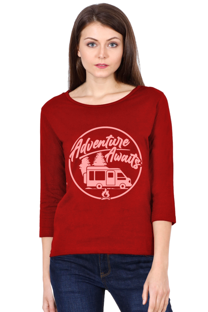 Adventure Awaits - Women's Full Sleeve T-shirt