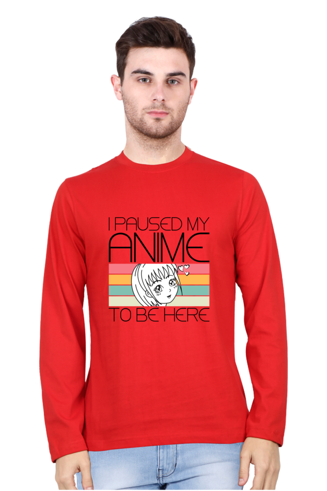 Anime PAUSED - Men's Casual Tee