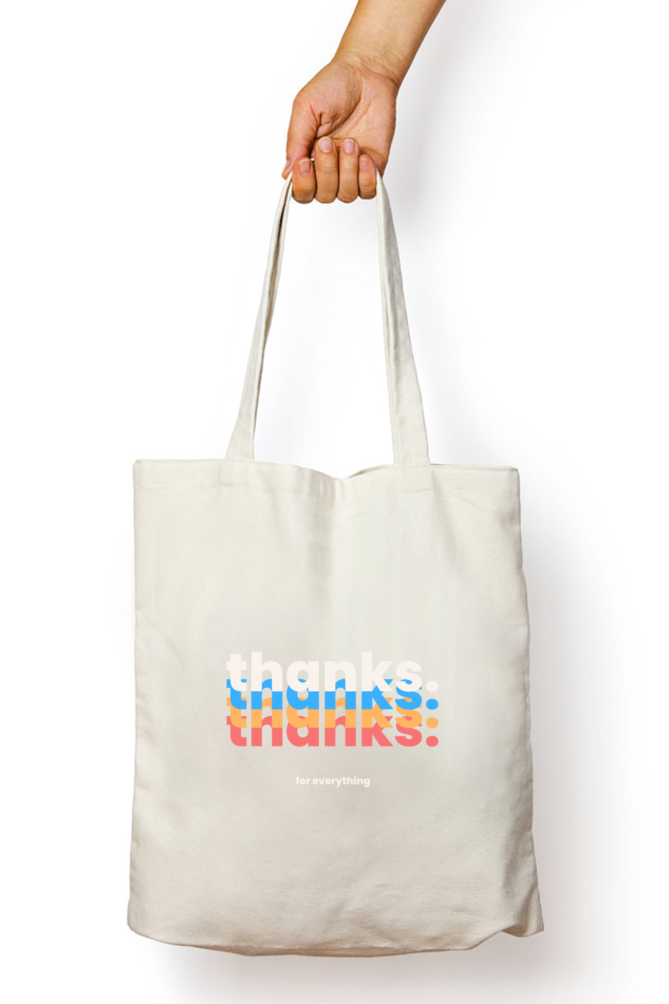 Thanks For Everything - Unisex Tote Bag Zipper