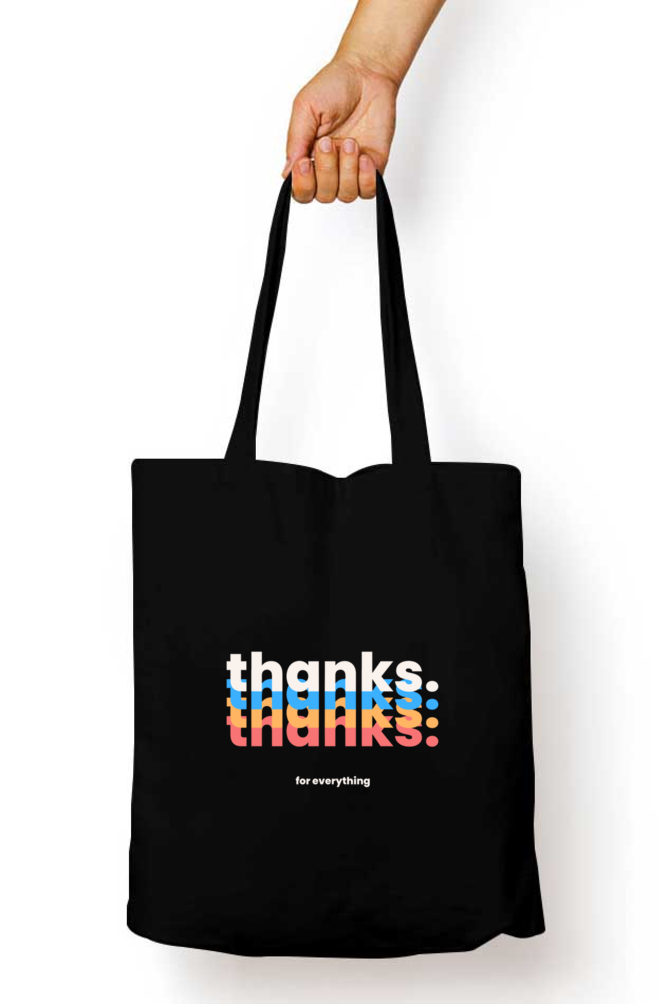 Thanks For Everything - Unisex Tote Bag Zipper