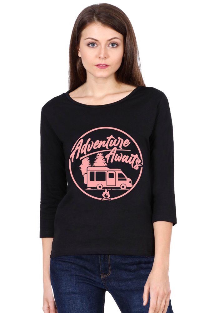 Adventure Awaits - Women's Full Sleeve T-shirt