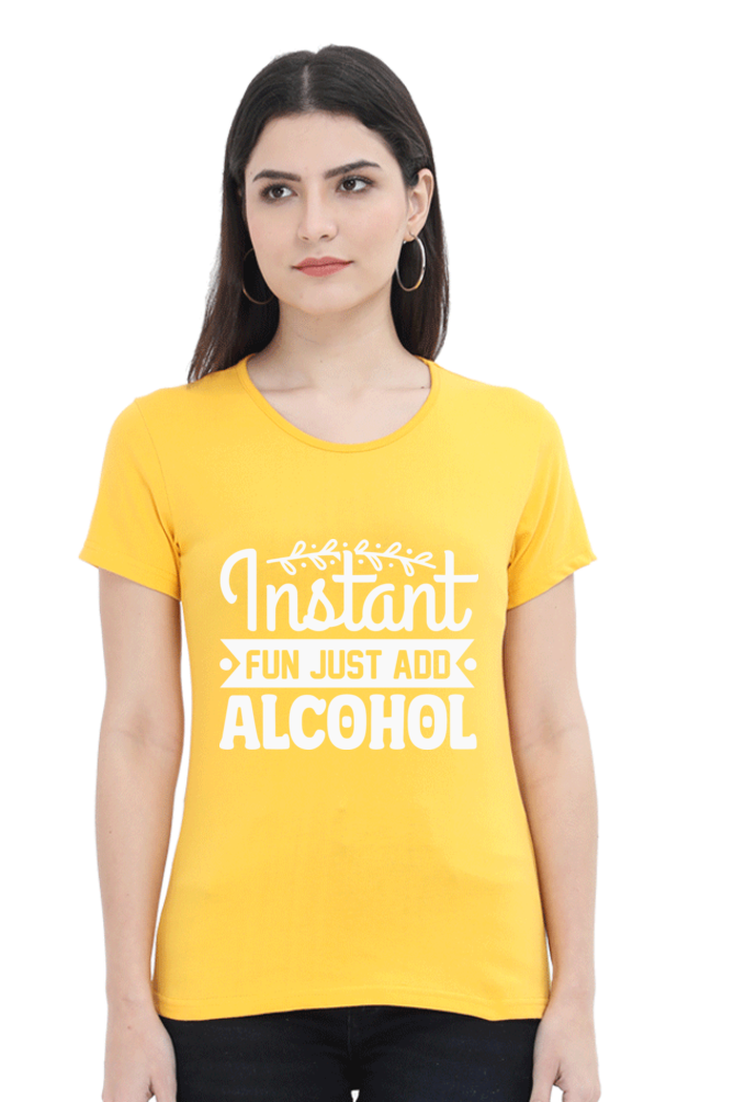 Just Add Alcohol - Woman Half Sleeve Tee