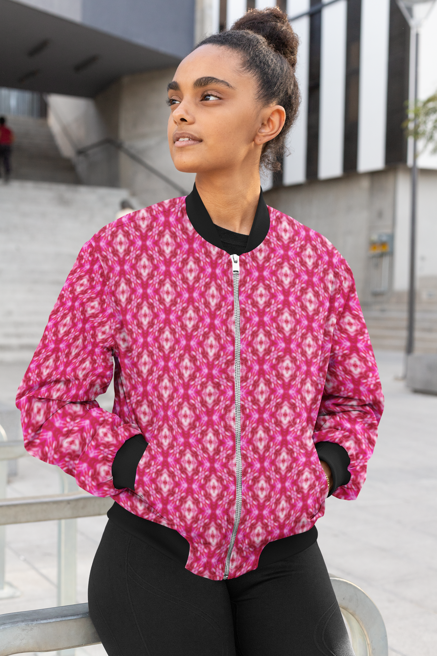 Pink Rush - Women's AOP Bomber Jacket