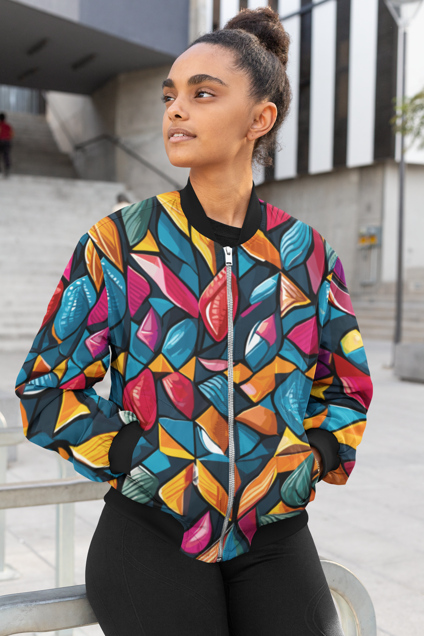 Jewels Rush - Women's AOP Bomber Jacket