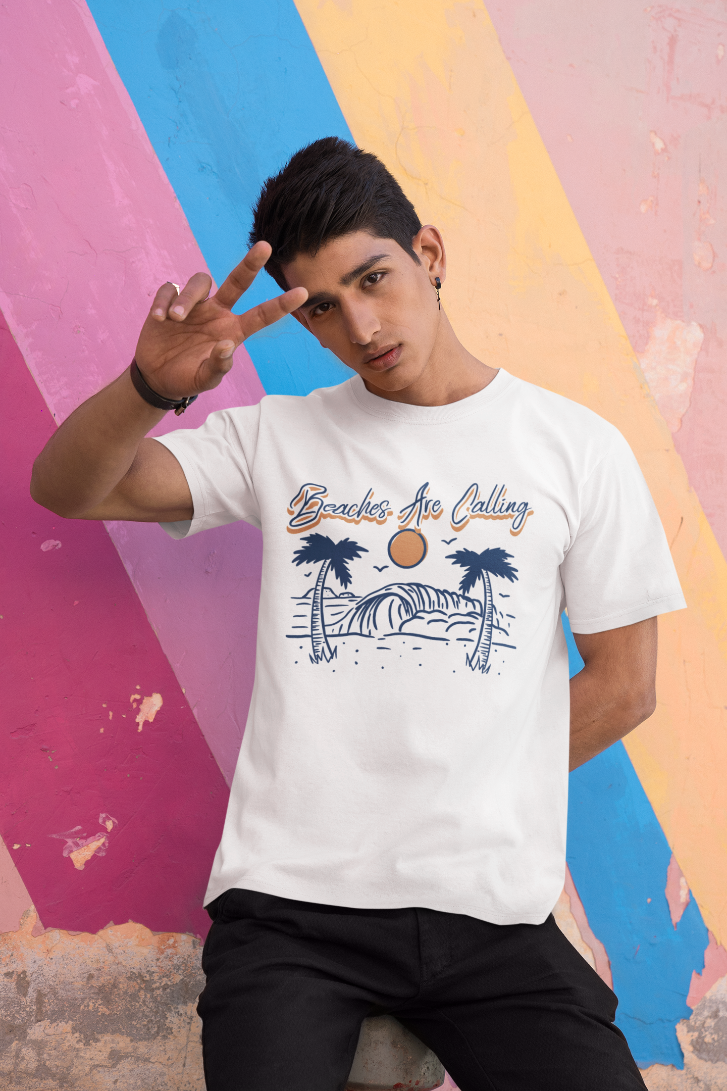 Beaches Are Calling - Men's Casual Tee