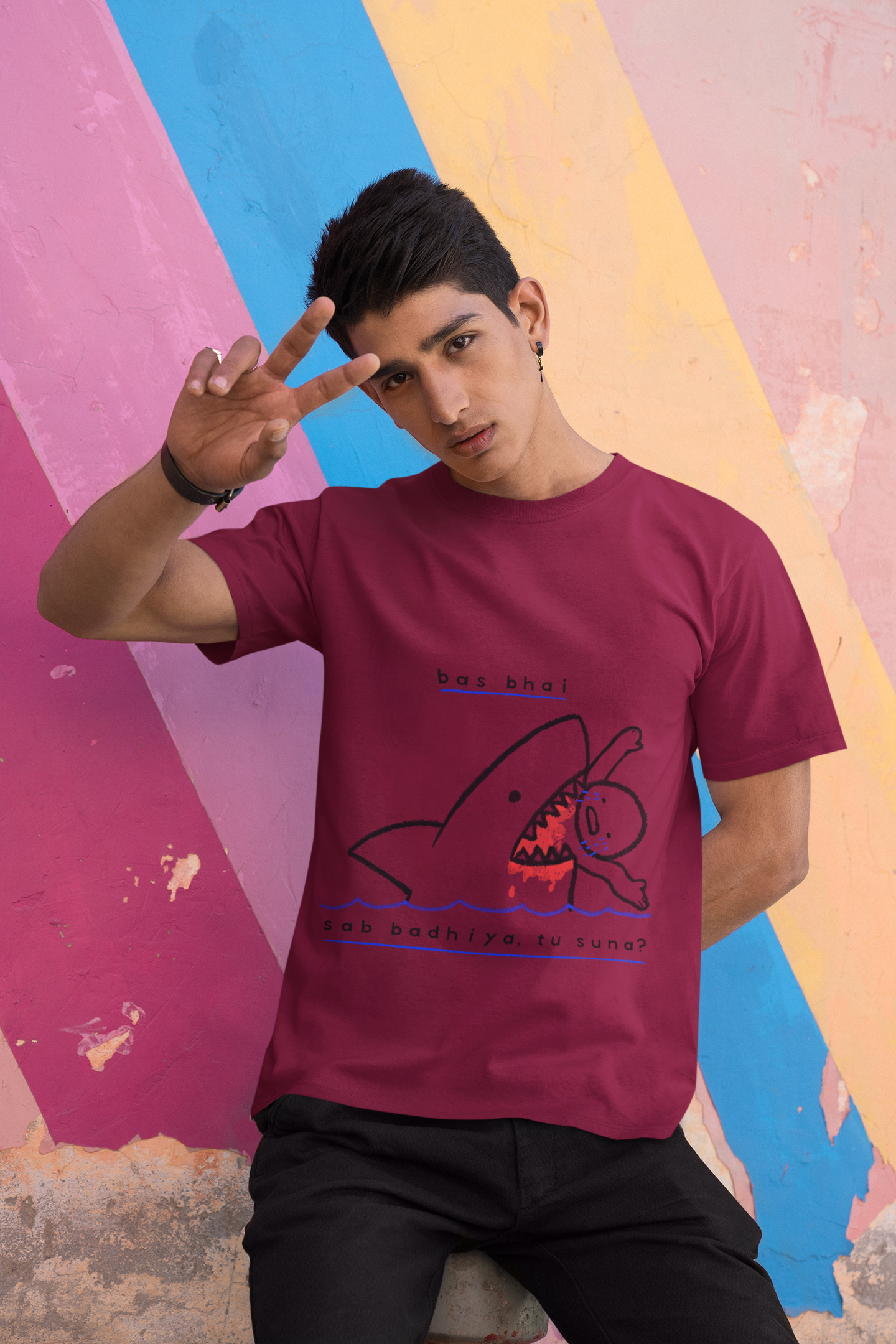 Bas Bhai...Tu Suna? - Men's Casual Tee