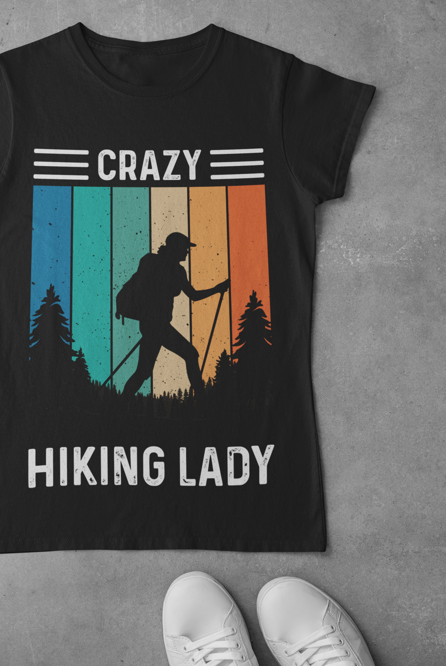 Crazy Hiking Lady - Women's T-shirt