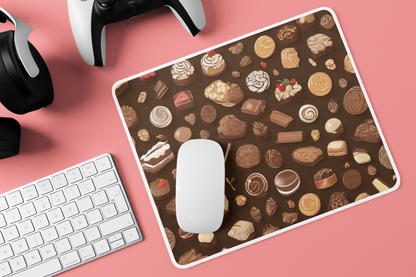 Choco Donut Digital Art - Mouse Pad