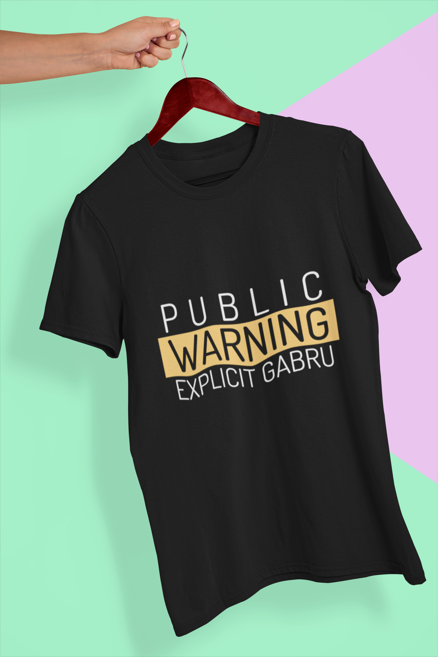 Warning GABRU - Men's Casual Tee