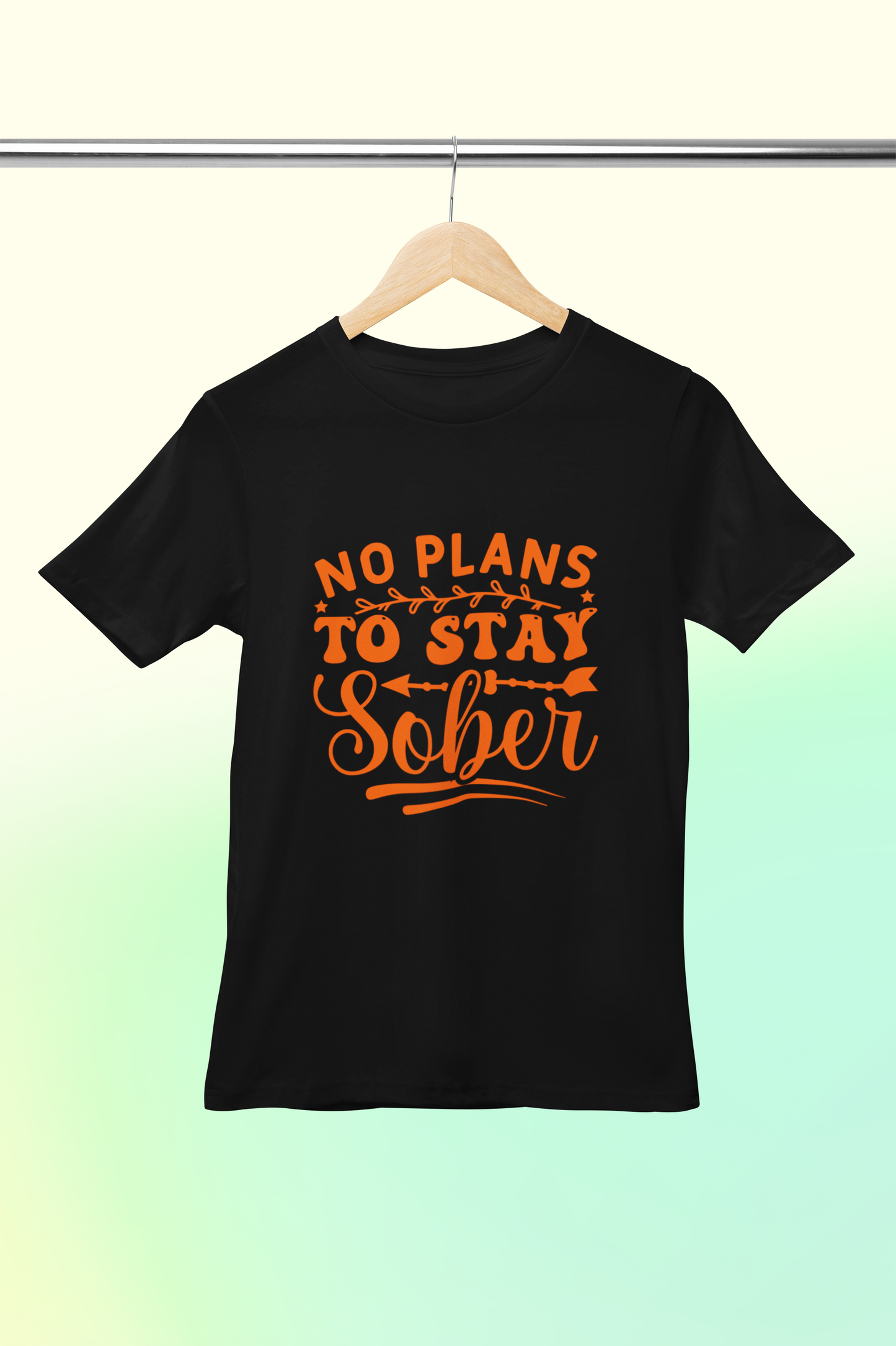 No Plans To Stay Sober - Woman's Half Sleeve Tee