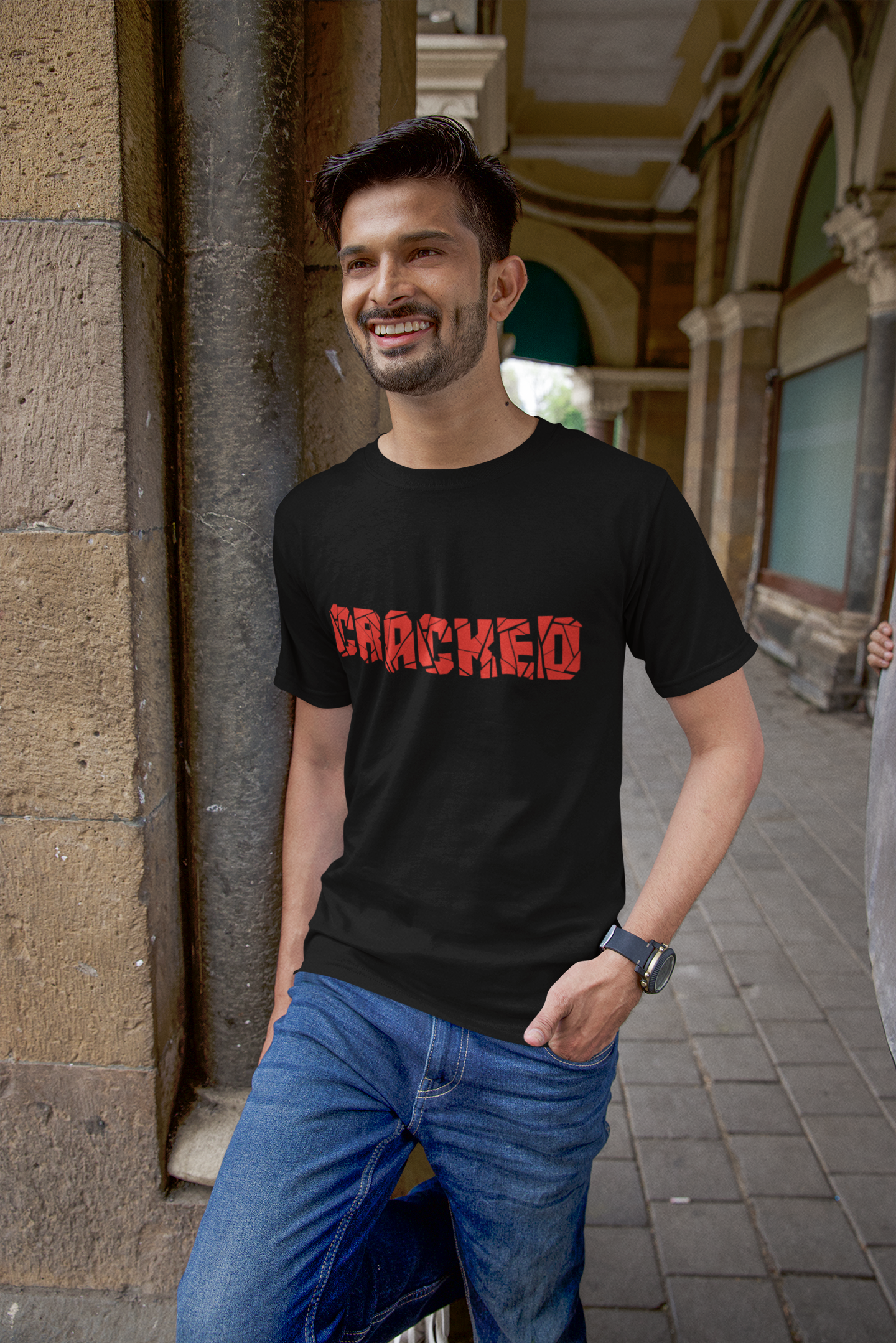 CRACKED - Men's Casual Tee