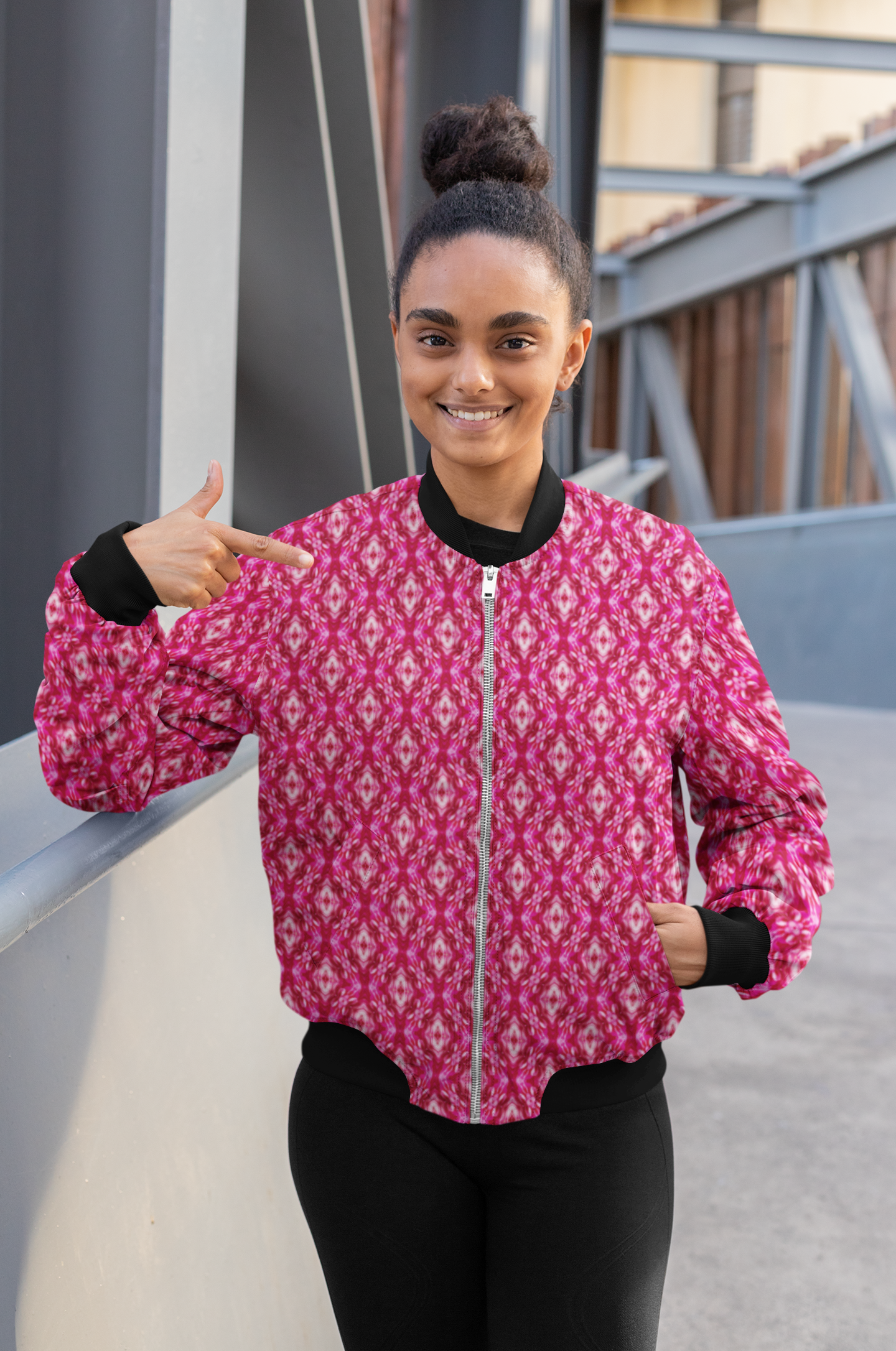 Pink Rush - Women's AOP Bomber Jacket