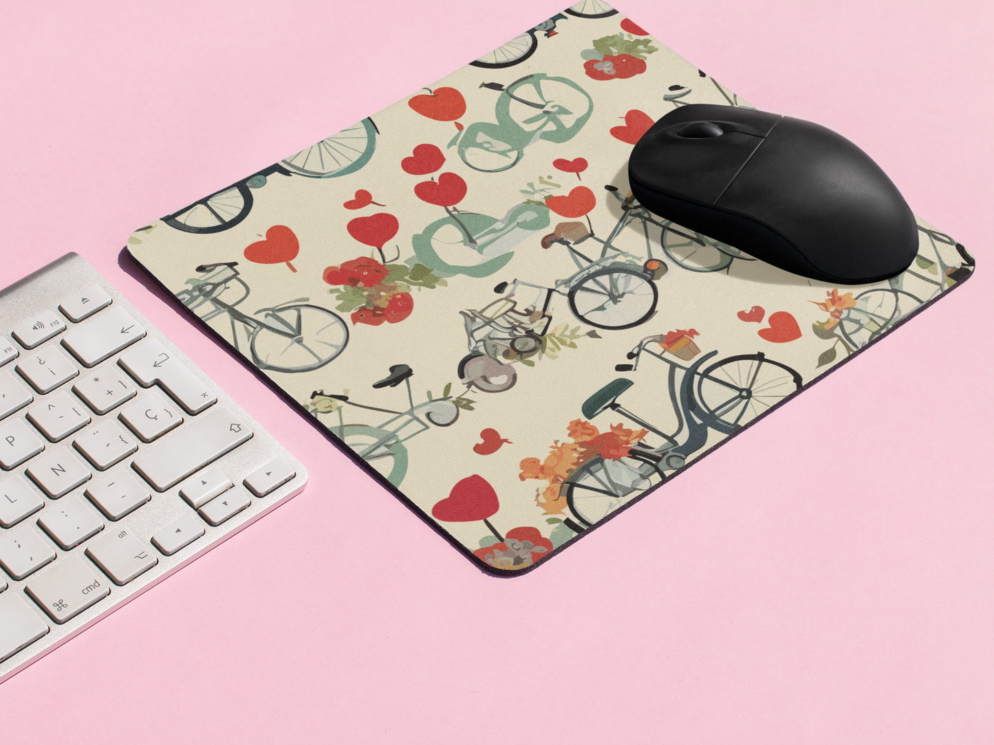 Bicycle Rush Digital Art - Mouse Pad