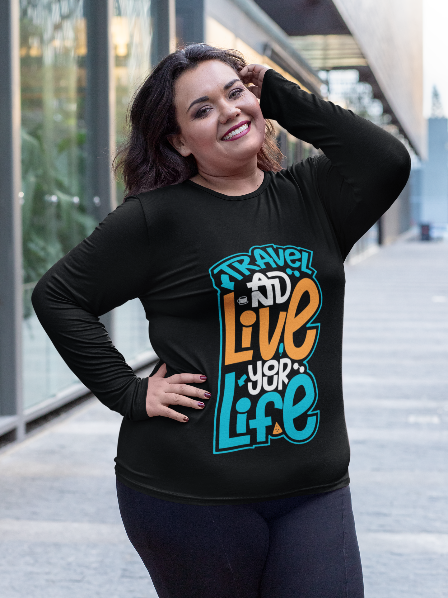 Travel & Live Your Life - Women's Full Sleeve T-shirt