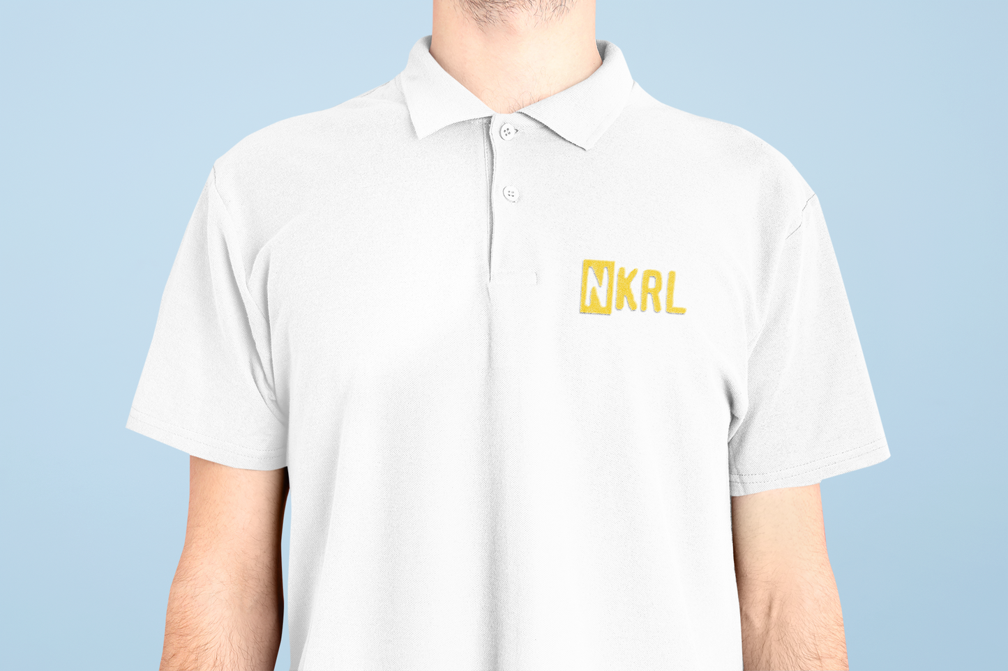 NKRL - Male Polo Half Sleeve (White)