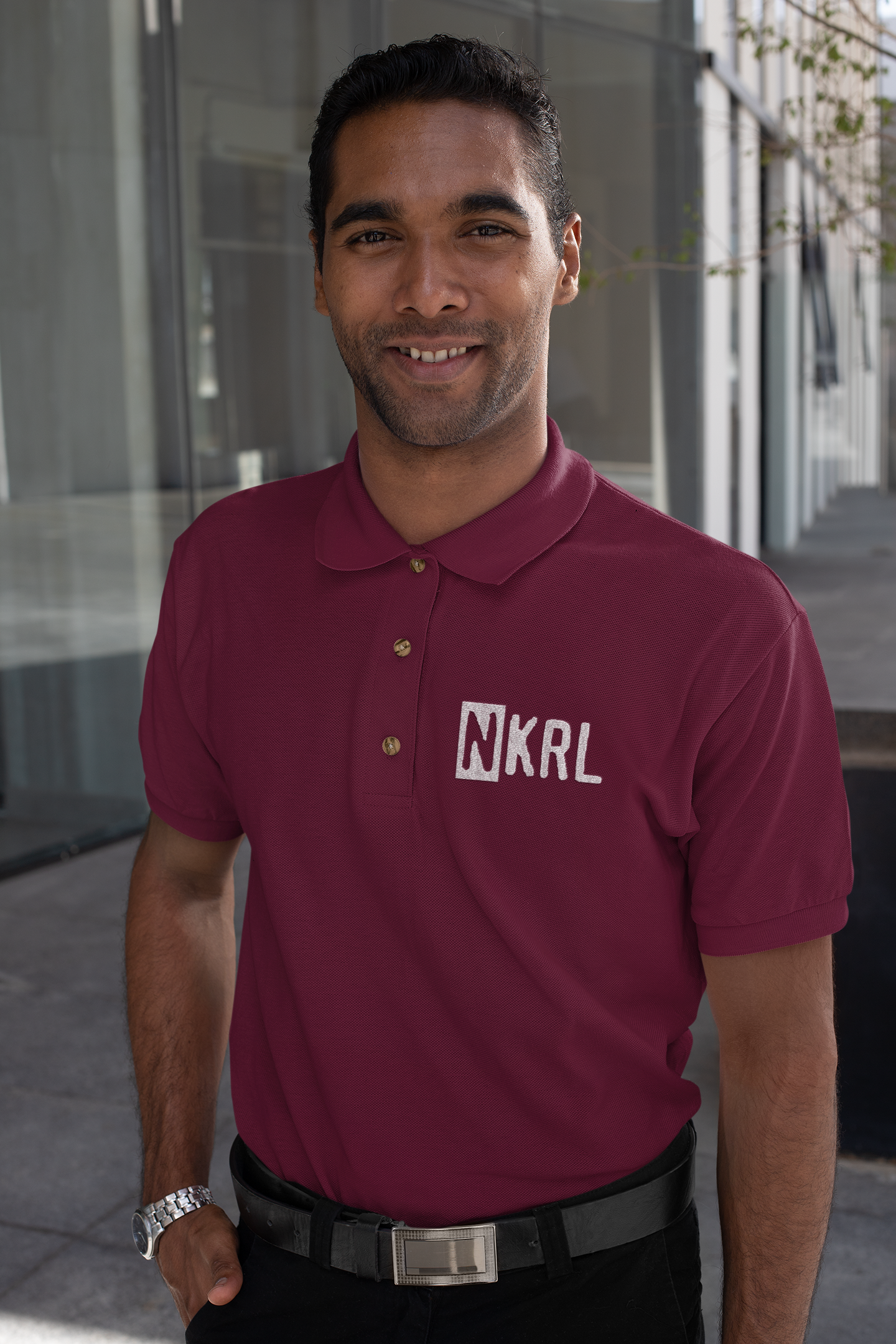 NKRL - Male Polo Half Sleeve (Maroon)