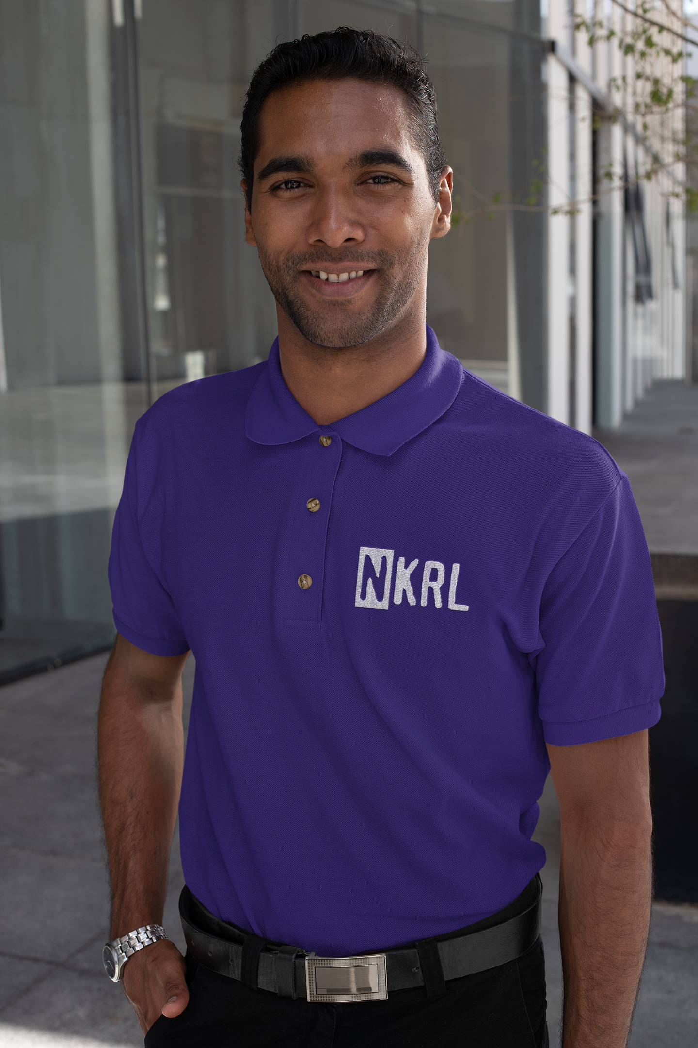 NKRL - Male Polo Half Sleeve (Purple)