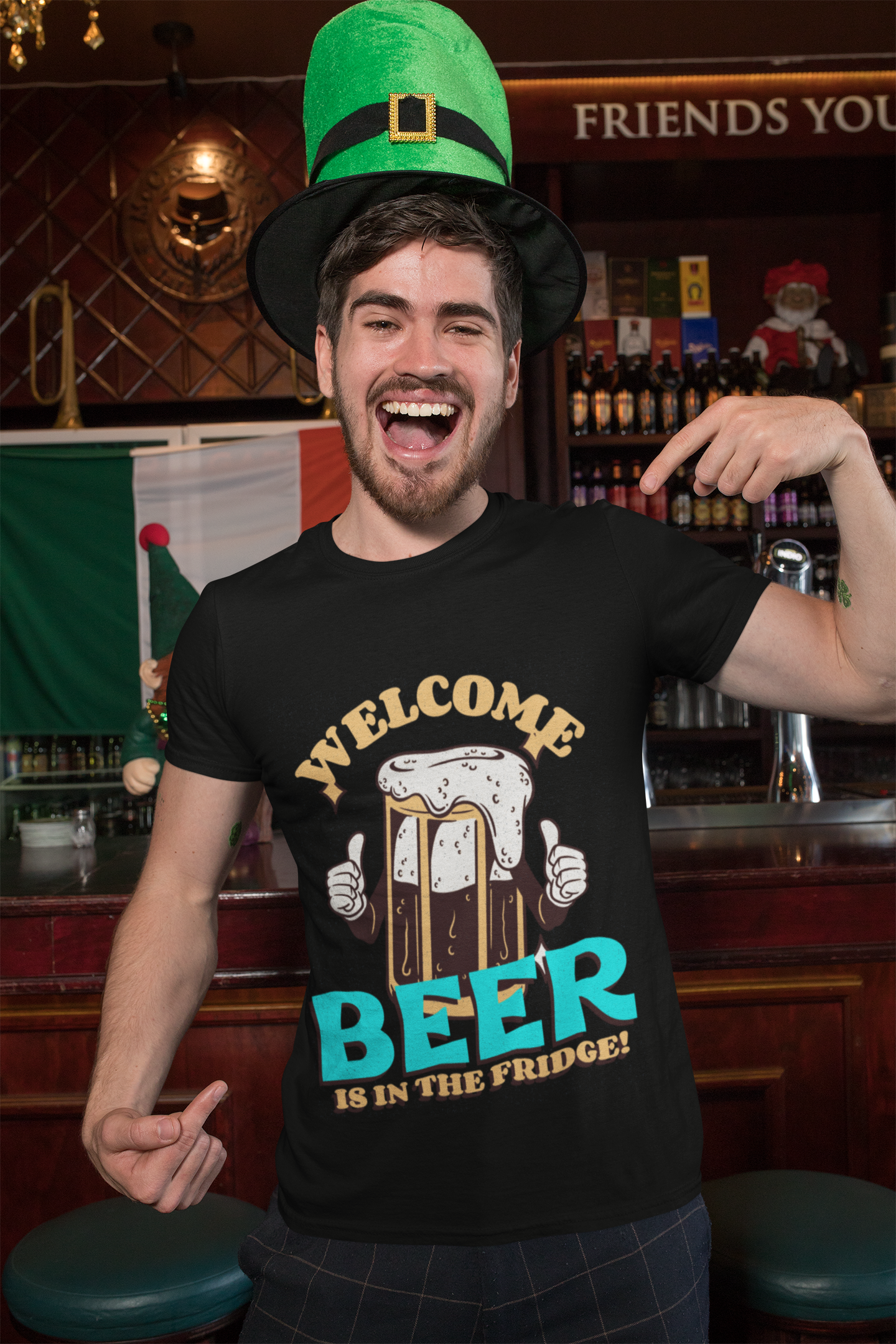 Beer In Fridge - Men's Casual Tee