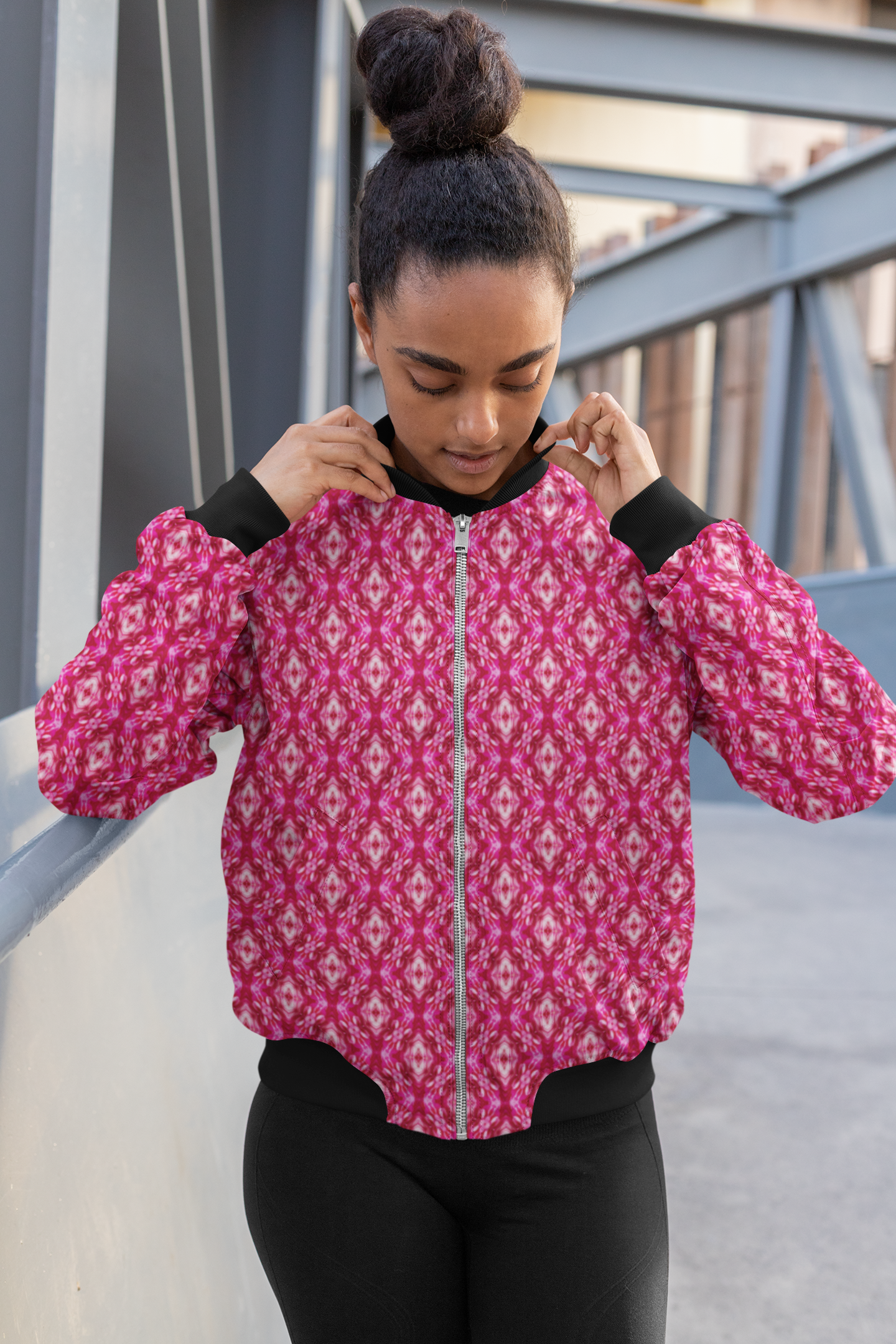 Pink Rush - Women's AOP Bomber Jacket