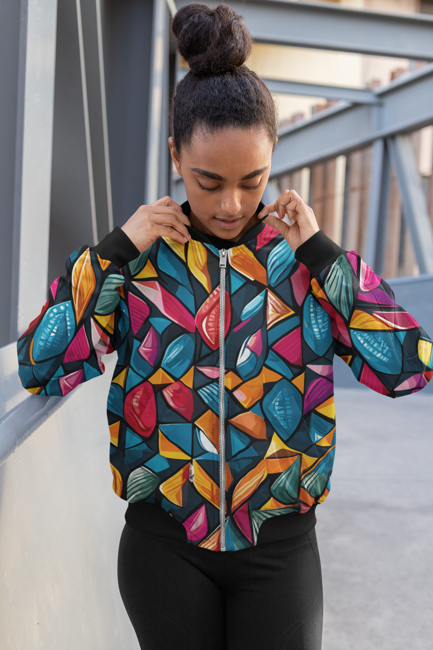 Jewels Rush - Women's AOP Bomber Jacket