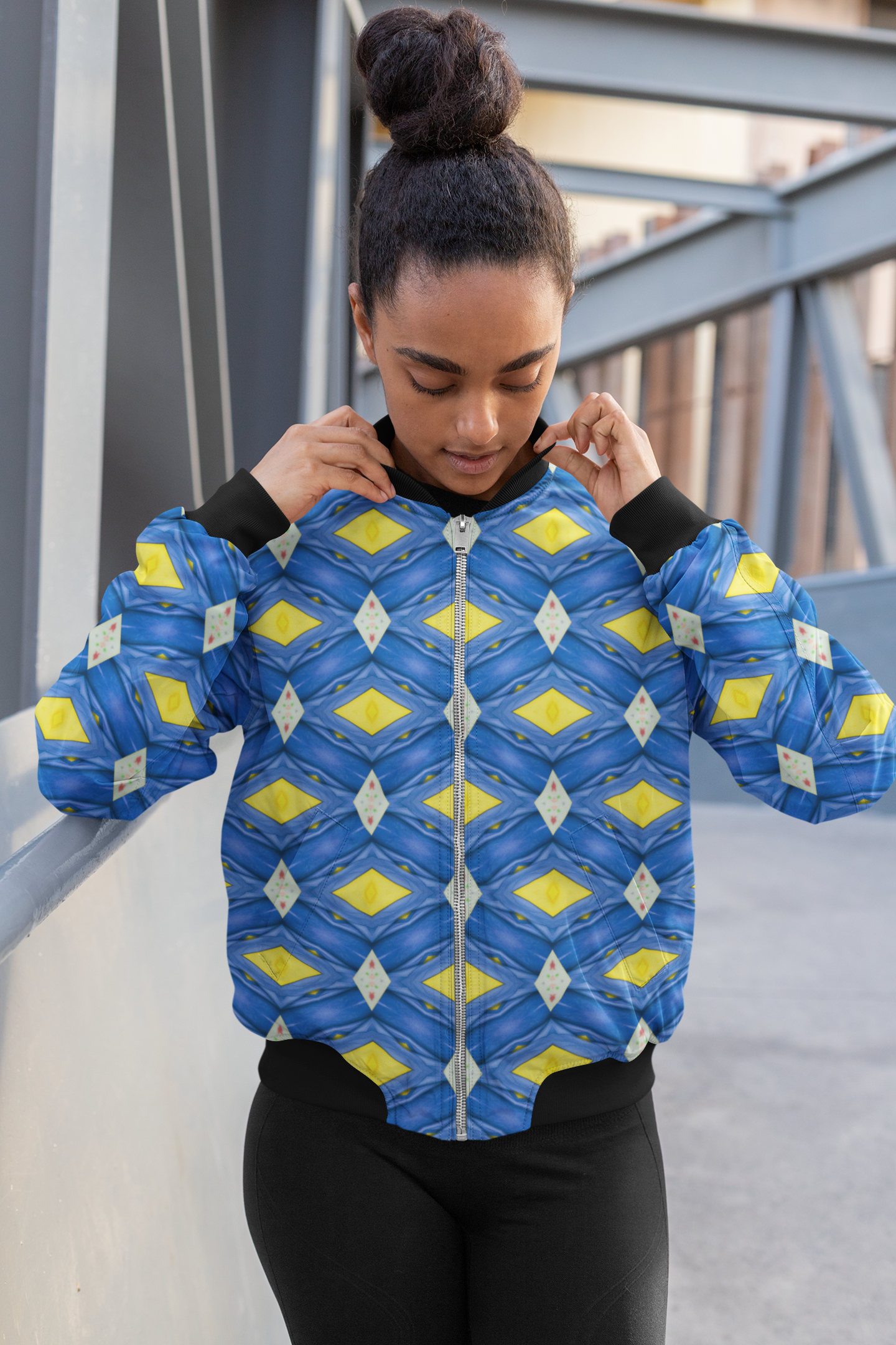 Colors of Cairo - Women's AOP Bomber Jacket