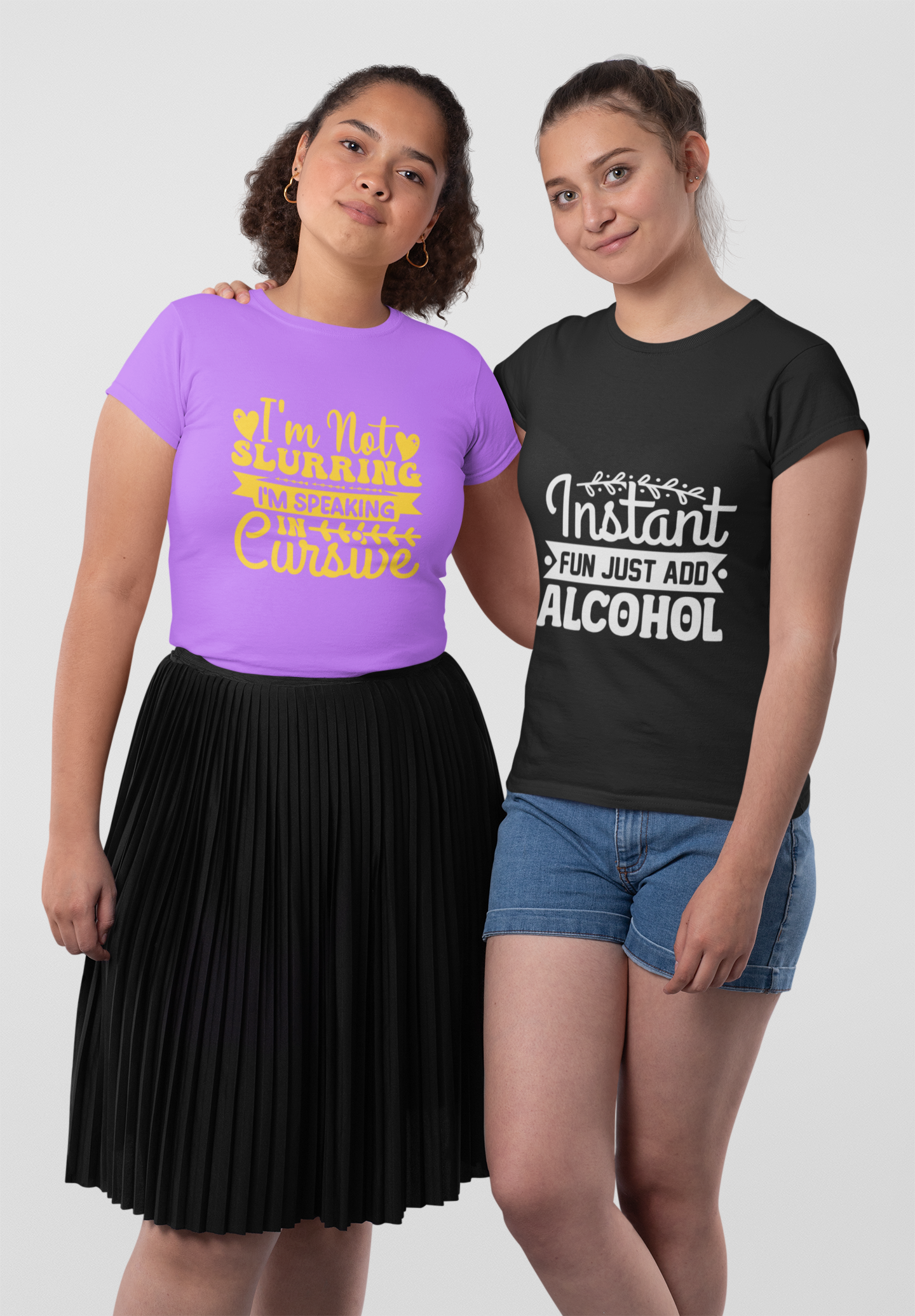 Just Add Alcohol - Woman Half Sleeve Tee