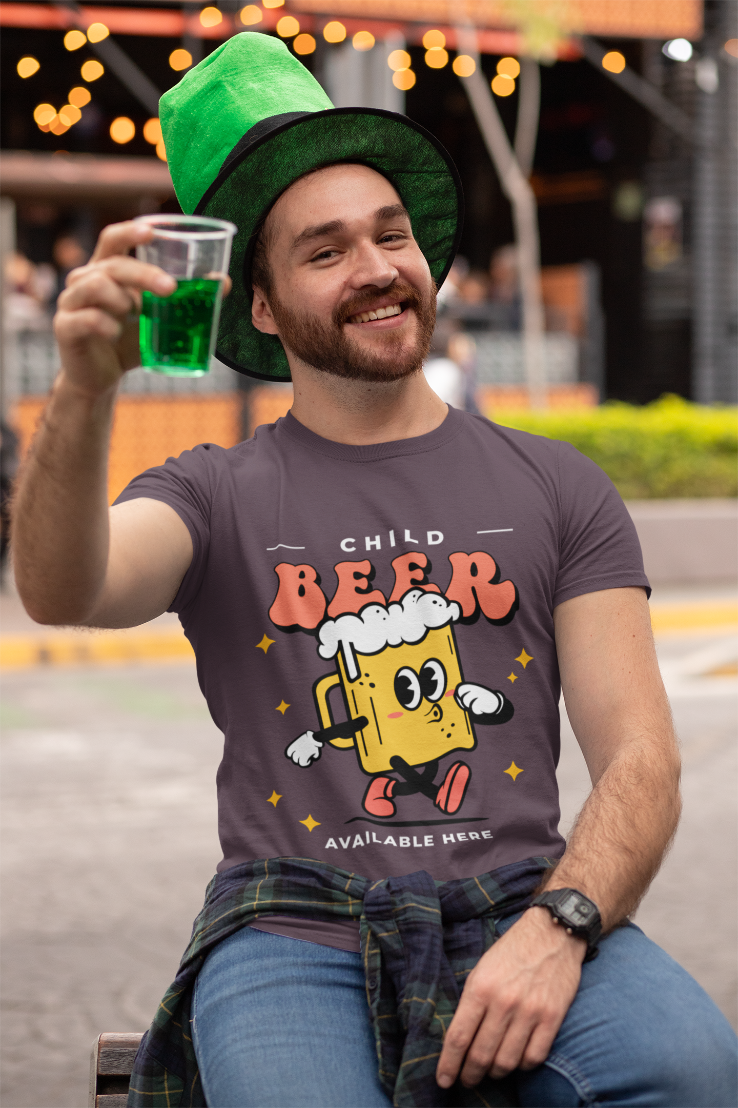 CHILD* BEER - Men's Casual Tee