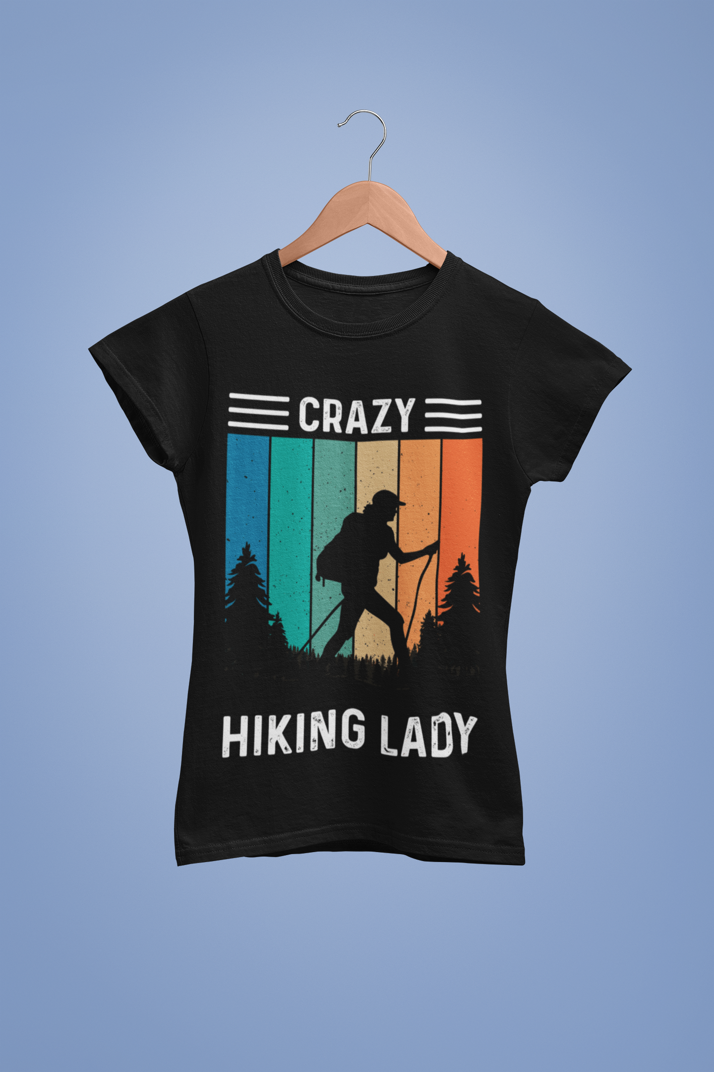 Crazy Hiking Lady - Women's T-shirt