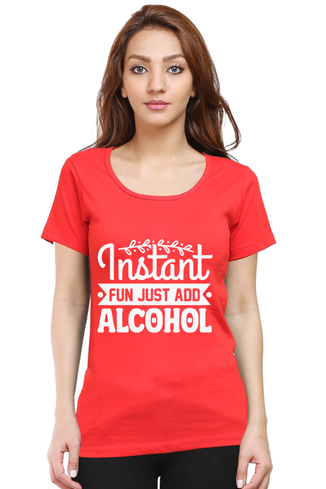 Just Add Alcohol - Woman Half Sleeve Tee