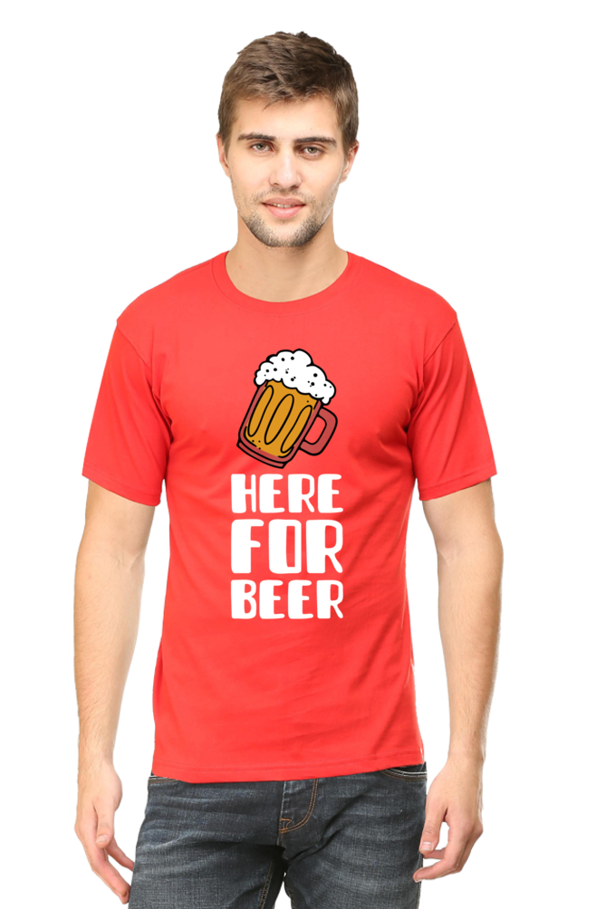 Here For BEER - Men's Casual Tee