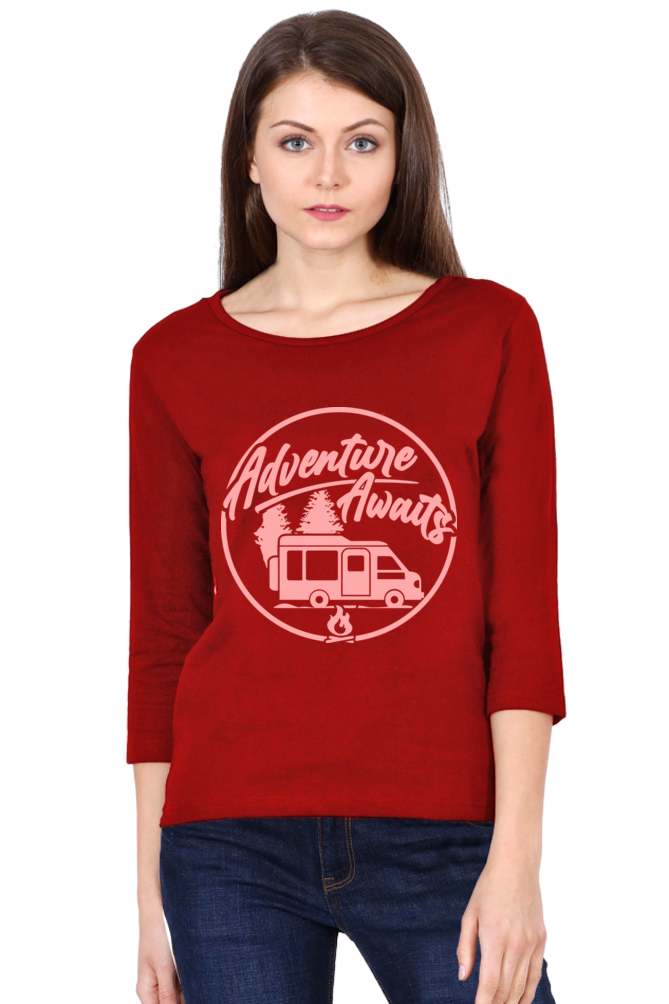 Adventure Awaits - Women's Full Sleeve T-shirt