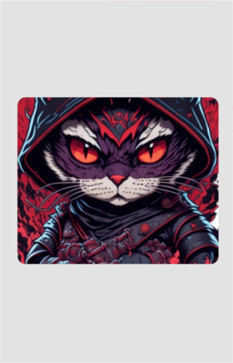 Evil Ninja Cat - Mouse Pad