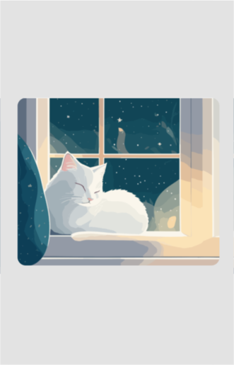 Sleepy Soul Cat - Mouse Pad