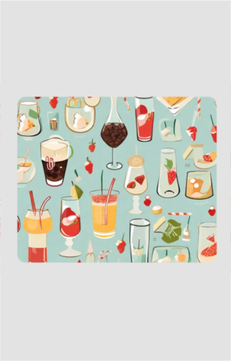 Fun Drinks Design - Mouse Pad