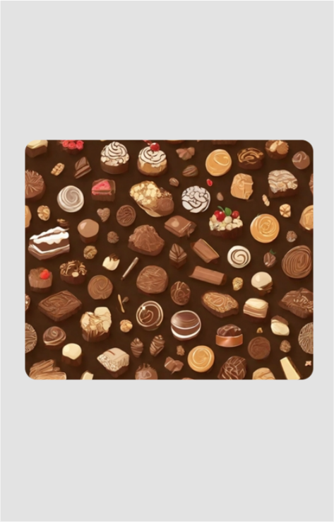 Choco Donut Digital Art - Mouse Pad