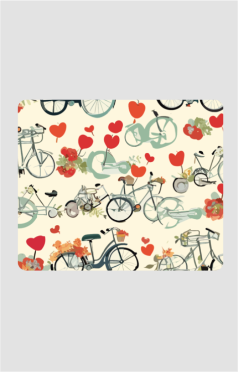 Bicycle Rush Digital Art - Mouse Pad