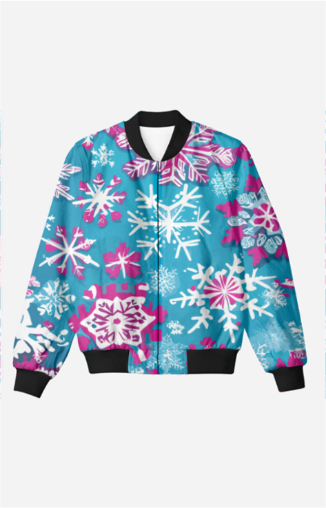 Snowflakes - Women's AOP Bomber Jacket