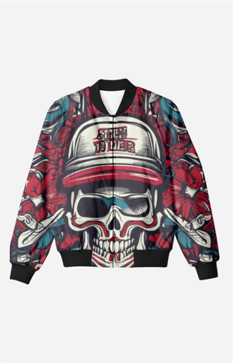 Red Skull Brigade - Unisex AOP Bomber Jacket