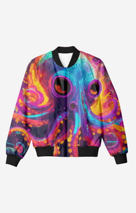 Octo Cosmo - Unisex AOP Bomber Jacket