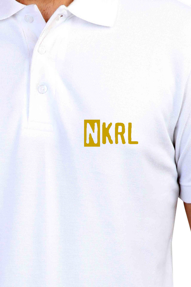 NKRL - Male Polo Half Sleeve (White)