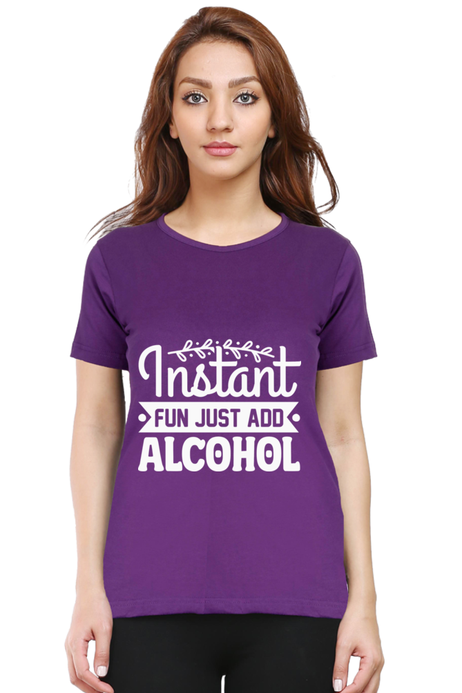 Just Add Alcohol - Woman Half Sleeve Tee