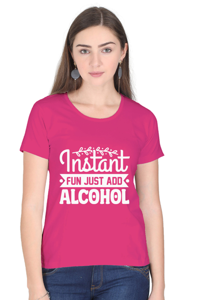 Just Add Alcohol - Woman Half Sleeve Tee