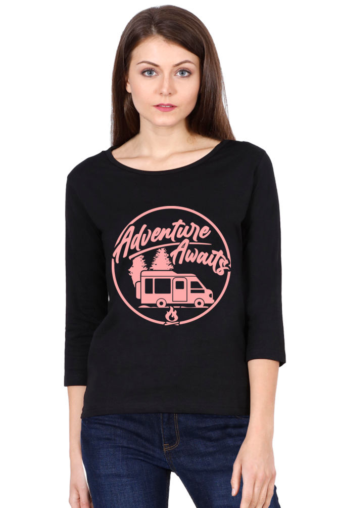 Adventure Awaits - Women's Full Sleeve T-shirt