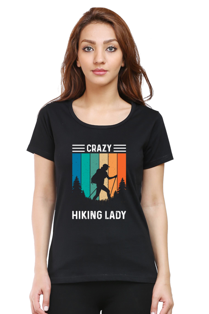 Crazy Hiking Lady - Women's T-shirt