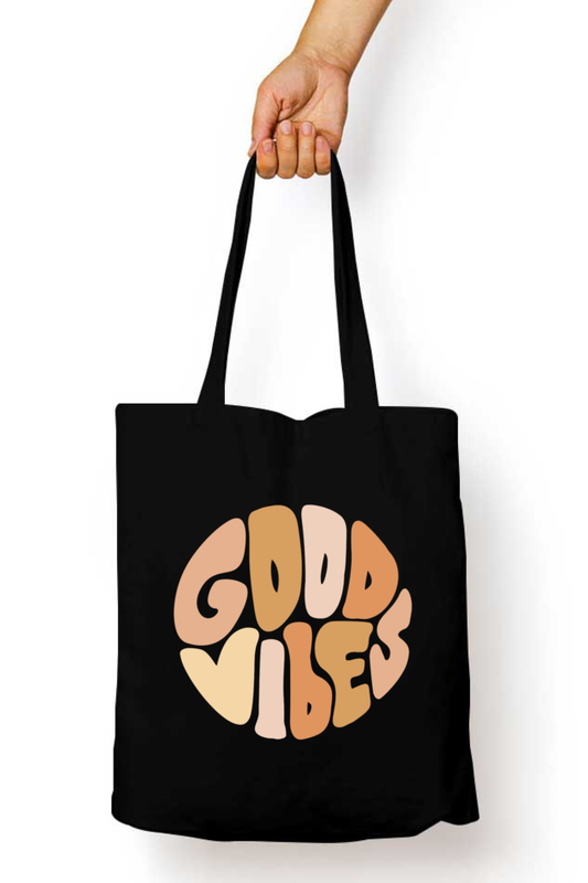 The Good Vibes - Unisex Tote Bag Zipper