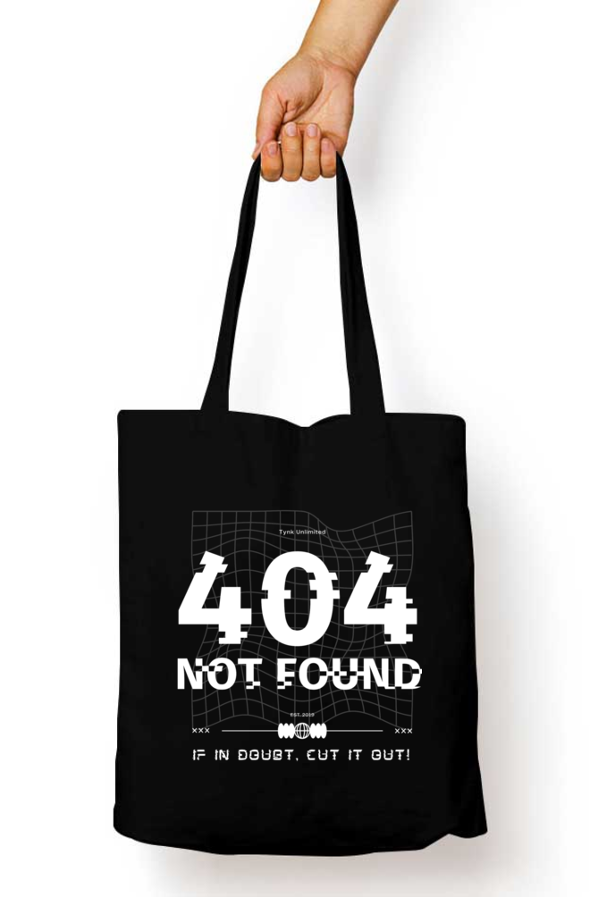 Error 404 - Unisex Tote Bag Zipper