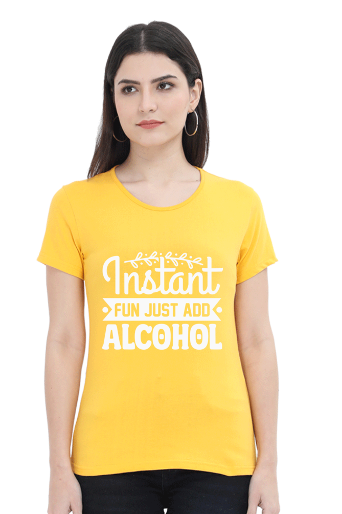 Just Add Alcohol - Woman Half Sleeve Tee