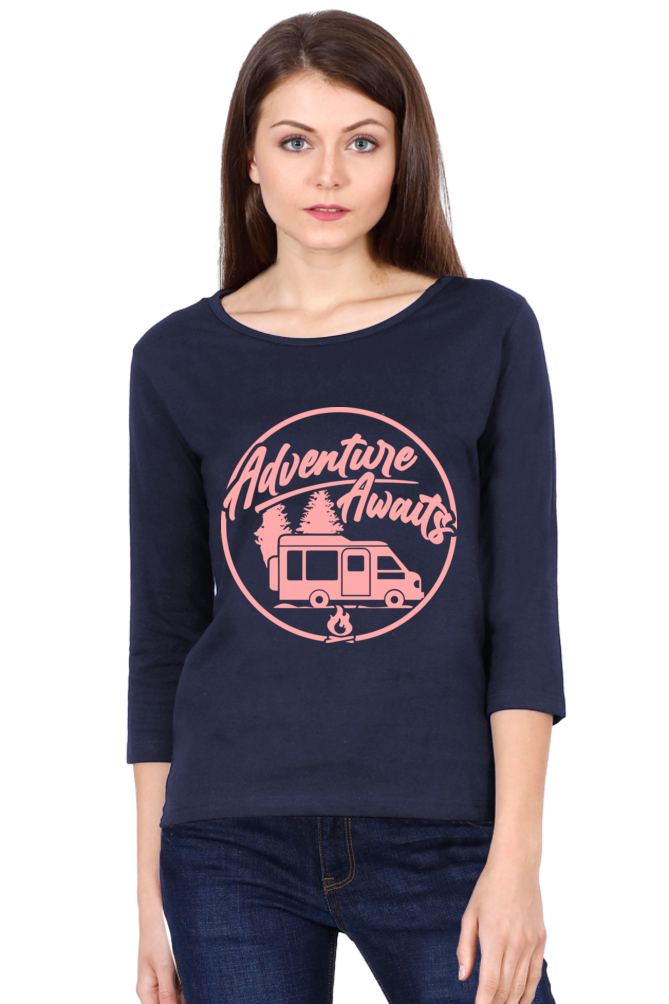 Adventure Awaits - Women's Full Sleeve T-shirt